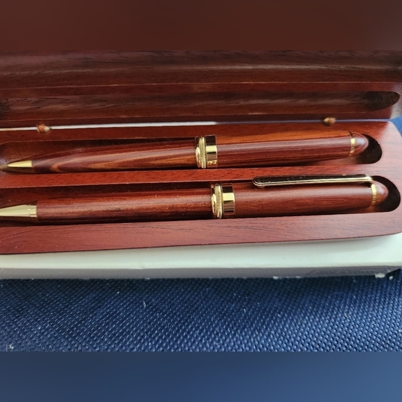jordan mark Other - ROSEWOOD BOXED PEN AND PENCIL SET